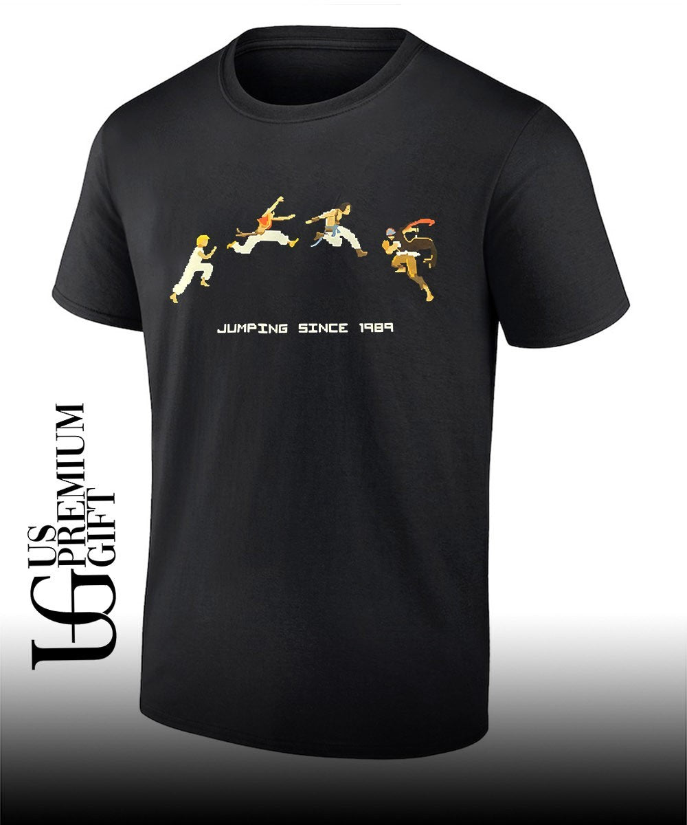Prince of Persia Character Evolution Jumping since 1989 shirt