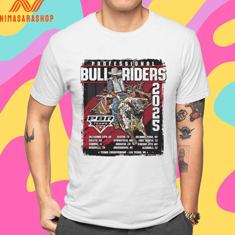 Professional Bull Riders 2025 Team Series Routing Shirts