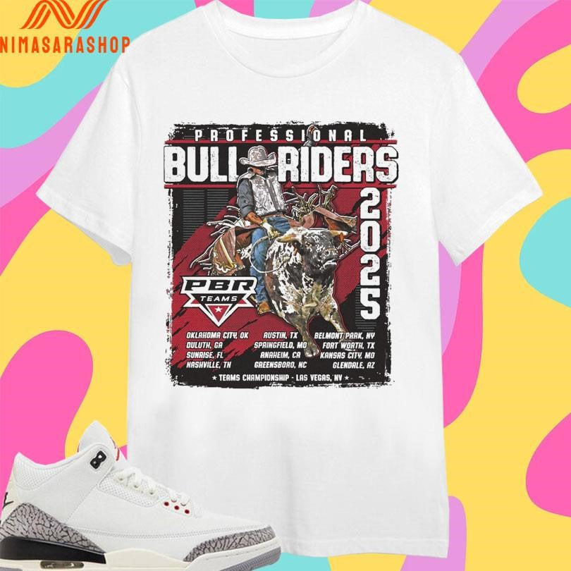 Professional Bull Riders 2025 Team Series Routing Shirts