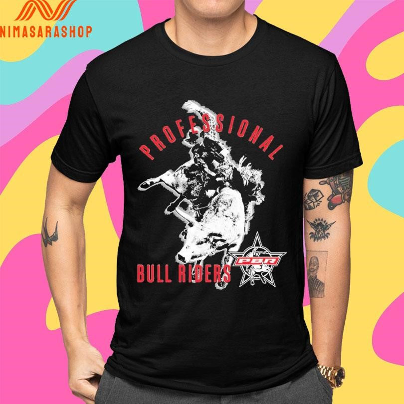 Professional Bull Riders Arched Silhouette Rider Shirts