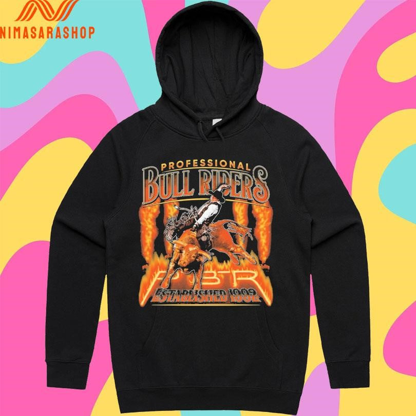 Professional Bull Riders Established 1992 Fire And Flames Shirts