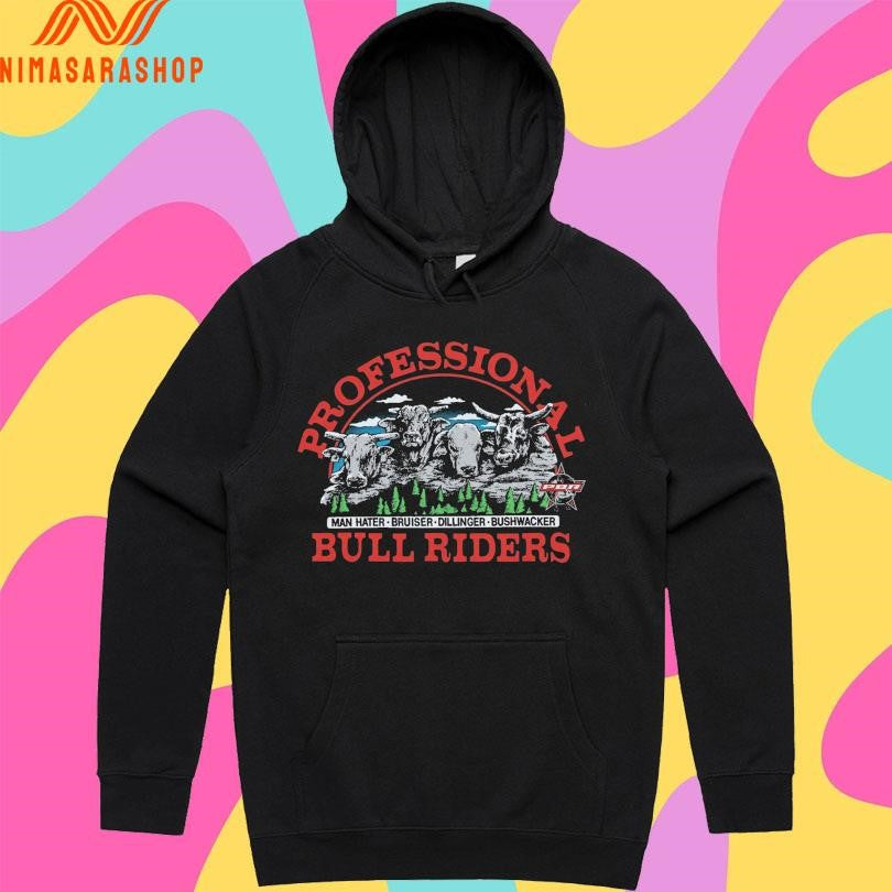Professional Bull Riders Man Hater Bruiser Dillinger Bushwacker Shirts