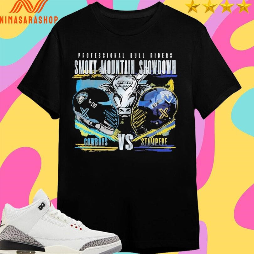 Professional Bull Riders Smoky Mountain Showdown Rivalry Cowboys Vs Stampede Shirts