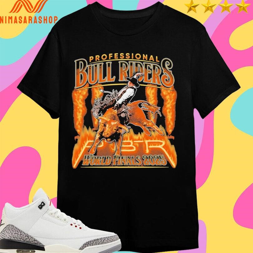 Professional Bull Riders World Finals 2025 Fire And Flames Shirts