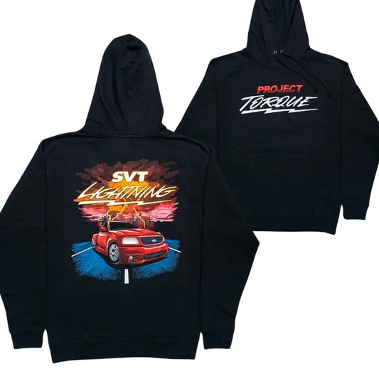 Project Torque Ford Lightning Hoodie - Men's Truck Apparel, Car Merchandise, Casual Wear for Auto Enthusiasts