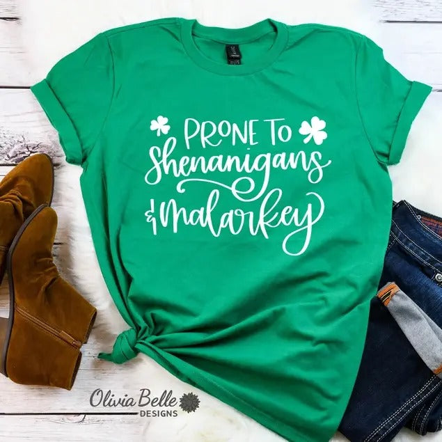 Prone To Shenanigans Malarkey Sweatshirt, Hoodie, T-Shirt | UrbanDripWear.com