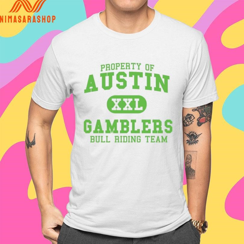 Property Of Austin Gamblers Bull Riding Team XXL Shirts