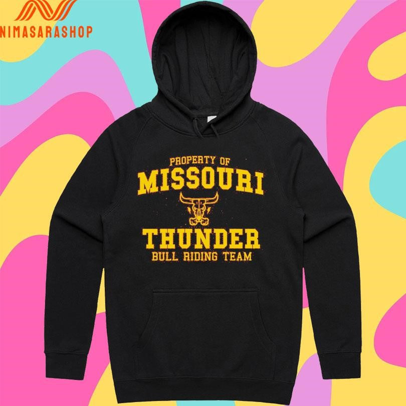 Property Of Missouri Thunder Bull Riding Team Shirts