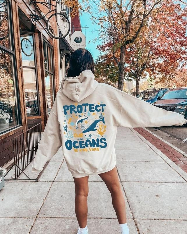 Protect Our Oceans Hoodie, Save The Ocean Shirt, Respect The Locals Shirt, Beach Tshirt, Coconut Girl Aesthetic Shirt,...