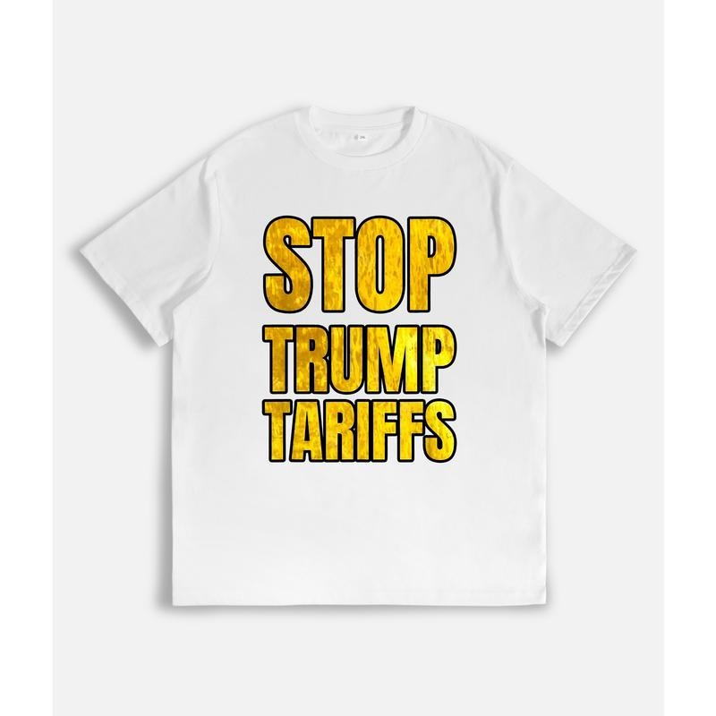 Protest - themed T - Shirt: "STOP TRUMP TARIFFS" Slogan Hoodie, Sweatshirt | UrbanDripWear.com