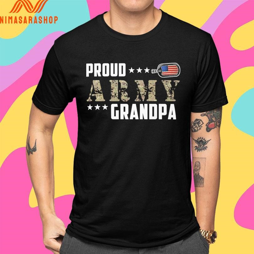 Proud Army Grandpa American Shirts