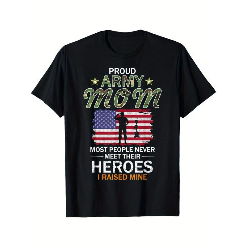 Proud Army Mom I Raised My Heroes Camouflage Graphics Army T-Shirt made in usa Hoodie, Sweatshirt | UrbanDripWear.com