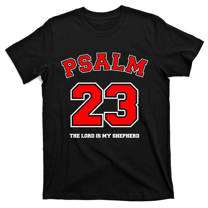 Psalm 23 The Lord Is My Shepherd Bible Verse Christian Jesus Faith Jersey T-Shirt Hoodie, Sweatshirt | UrbanDripWear.com