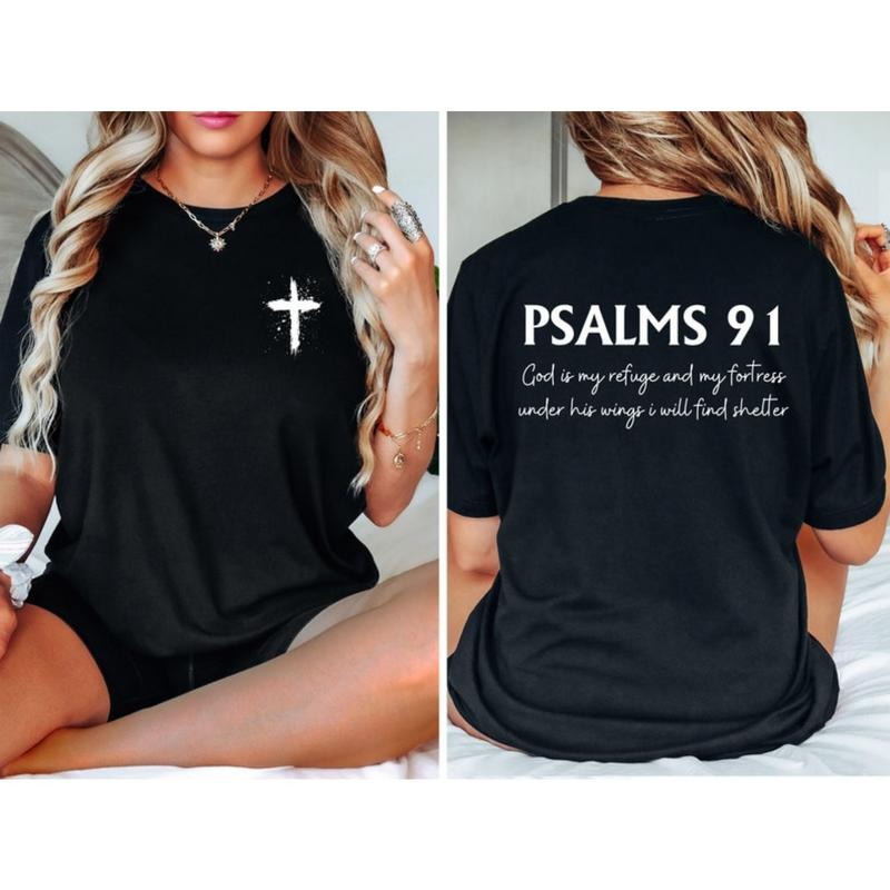 Psalm 91 T-Shirt: Christian Bible Verse Shirt Hoodie, Sweatshirt | UrbanDripWear.com