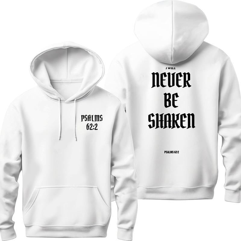 Psalms 62:2 Christian Hoodies For Men, Christian Streetwear, Jesus Apparel, Christian Apparel, Oversized Christian...
