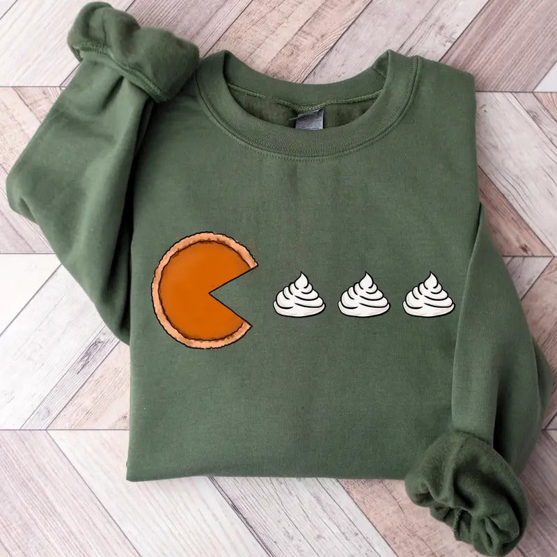Pumpkin Pies Sweatshirt, Fall Pumpkin Sweatshirt, Pumpkin Pie Thanksgiving Sweatshirt, Thick Thighs Sweatshirt, Pumpkin...