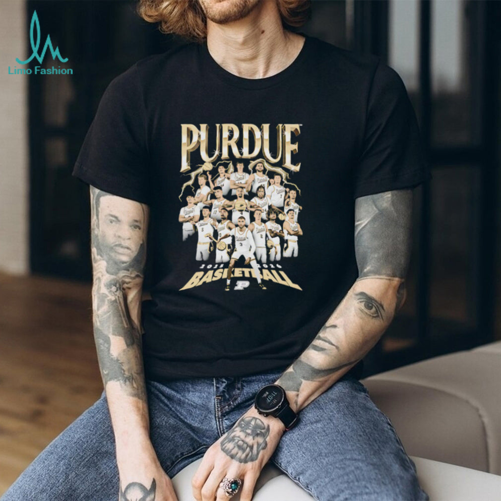 Purdue Basketball 2025 2026 Team Roster Commemorative T Shirt