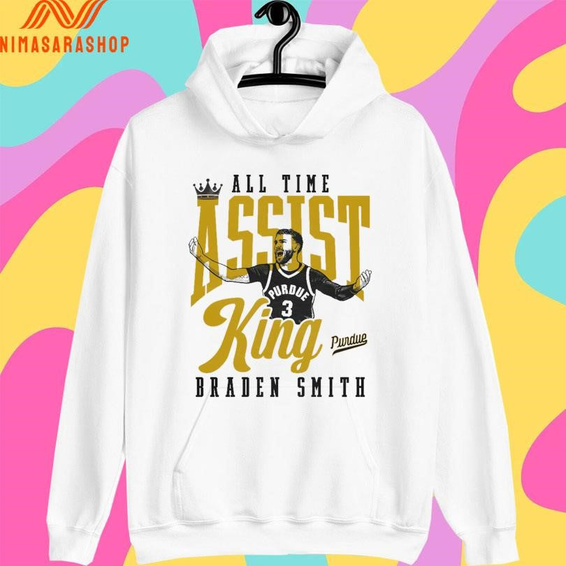 Purdue Boilermakers All Time Braden Smith Assist King 2026 Shirts