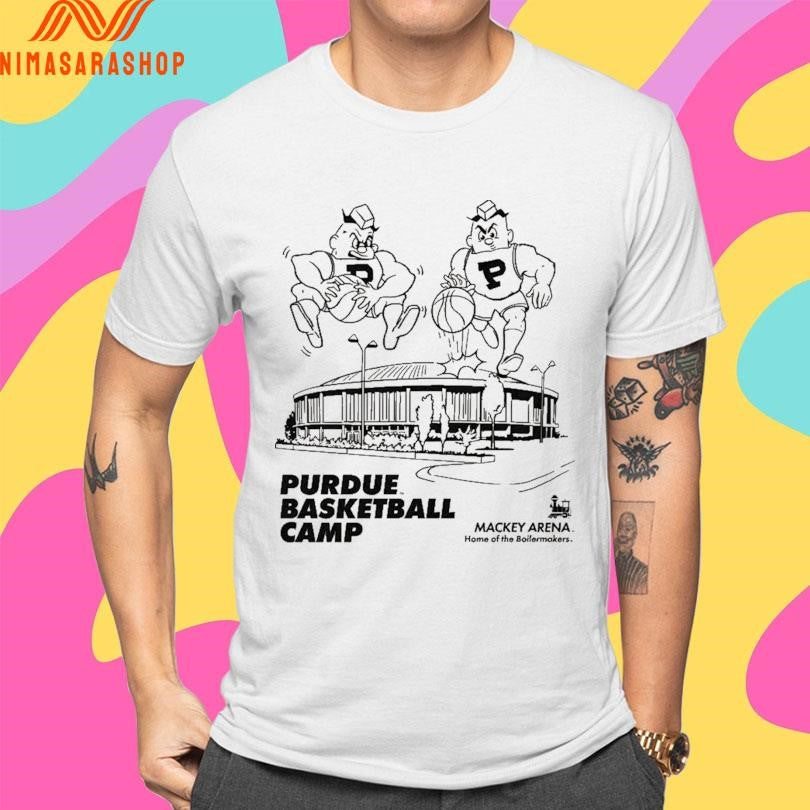 Purdue Boilermakers Basketball Camp Mackey Arena Home Of The Boilermakers Vintage Shirts