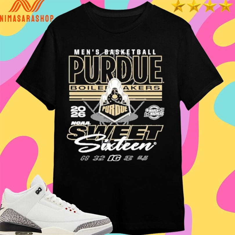 Purdue Boilermakers Men’s Basketball 2026 March Madness Ncaa Sweet Sixteen Shirts
