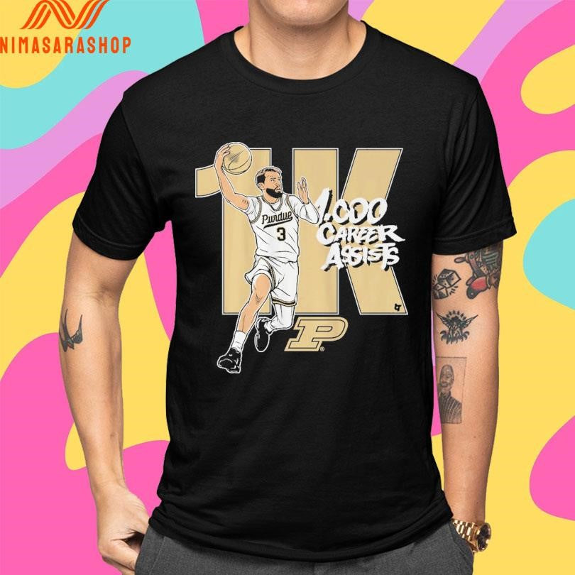 Purdue Boilermakers Men’s Basketball Braden Smith 1,000 Assists Shirts