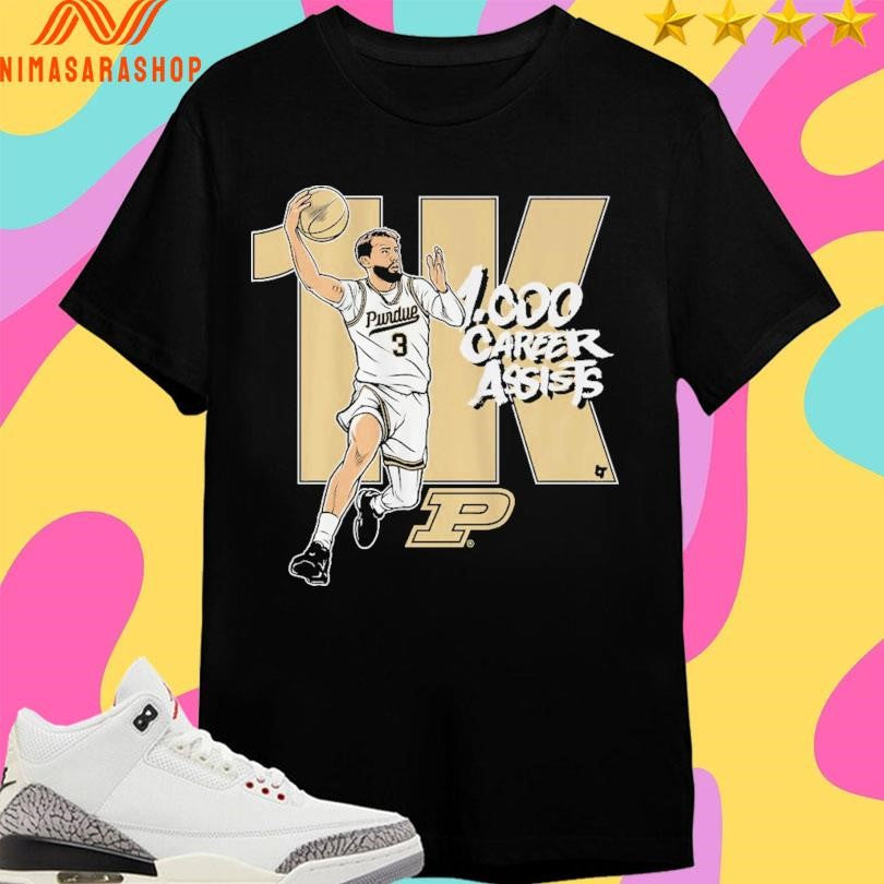 Purdue Boilermakers Men’s Basketball Braden Smith 1,000 Assists Shirts