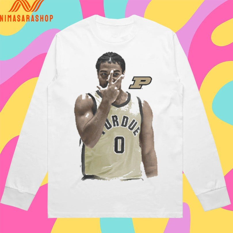 Purdue Boilermakers Men’s Basketball CJ Cox Portrait Shirts