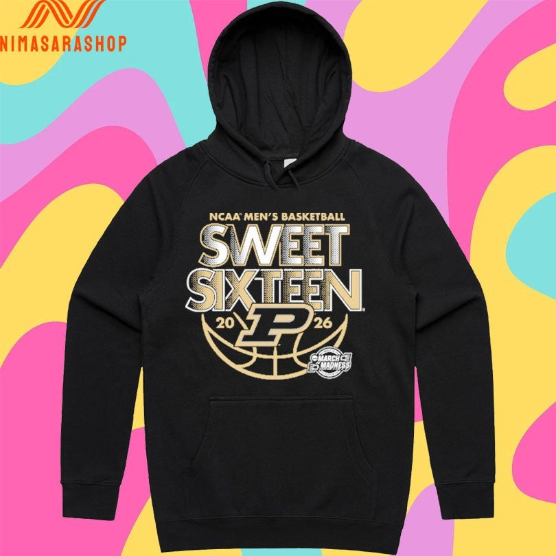 Purdue Boilermakers Ncaa Men’s Basketball Sweet Sixteen 2026 March Madness Shirts