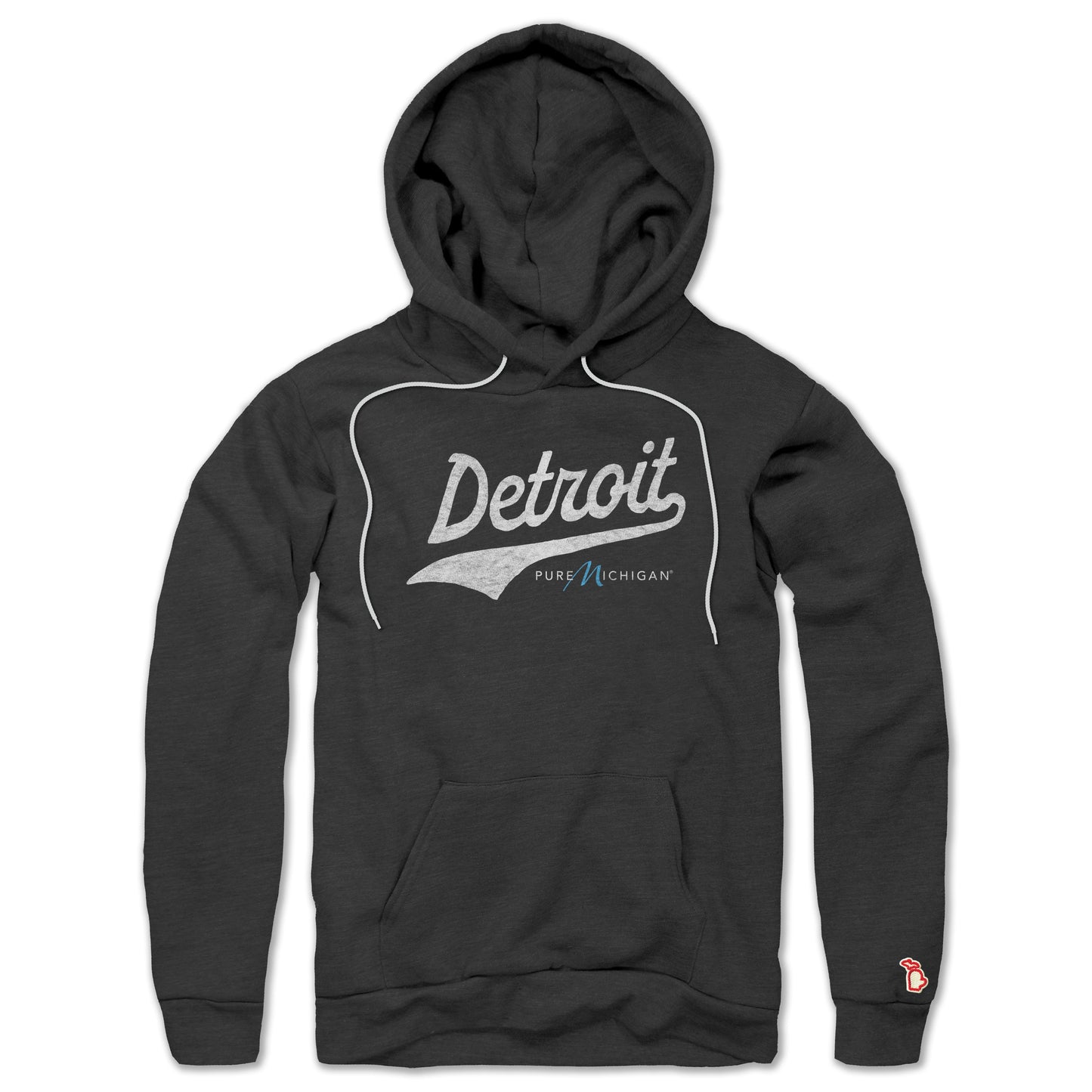 PURE MICHIGAN - DETROIT SCRIPT ALL SEASON HOODIE (UNISEX)