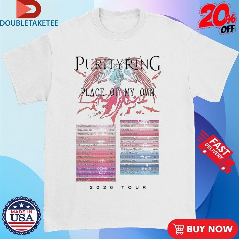 Purity Ring Place Of My Own Tour 2026 Dates Shirts