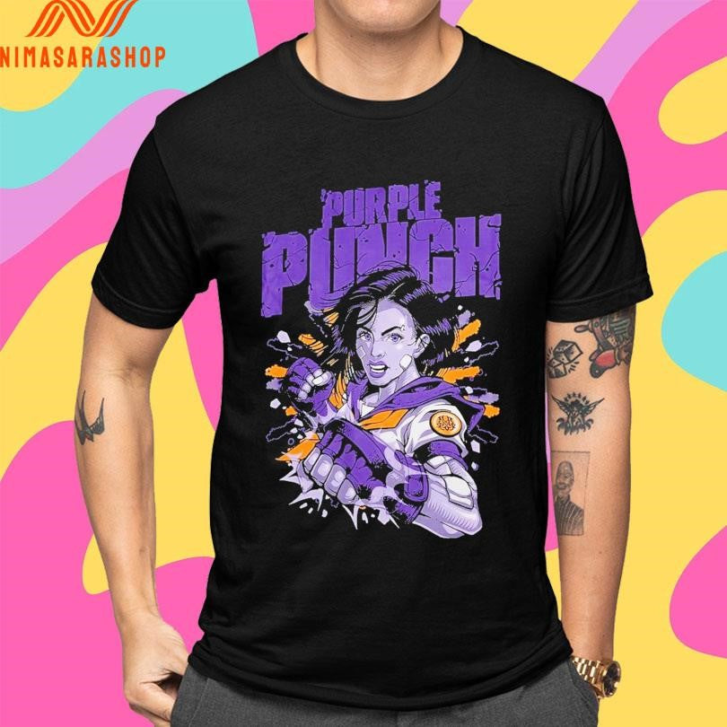 Purple Punch Out Shirts