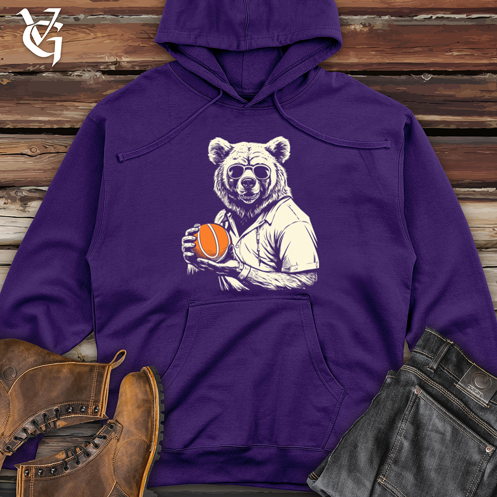 Vintage Aviator Bear Midweight Hooded Sweatshirt