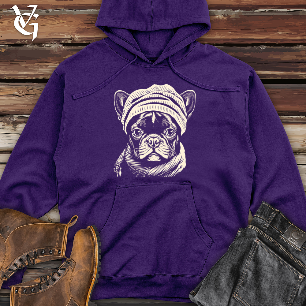 Vintage Beanie Frenchie Midweight Hooded Sweatshirt