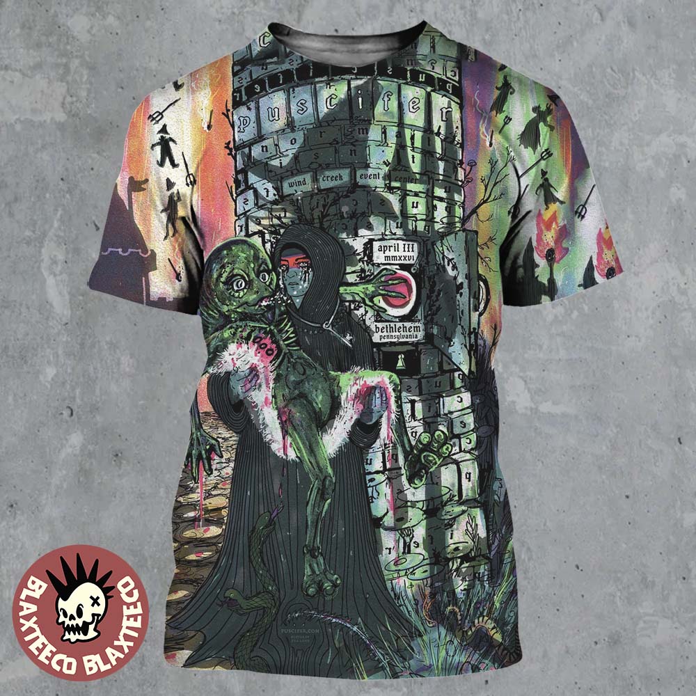Puscifer Bethlehem Pennsylvania 2026 Event Poster At Wind Creek Event Center On April 3 2026 All Over Print Shirt