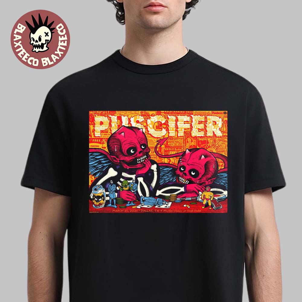Puscifer Dallas Texas 2026 Venue Poster At Music Hall At Fair Park On March 25 2026 Normal Isn’t’ North American Tour T-Shirt