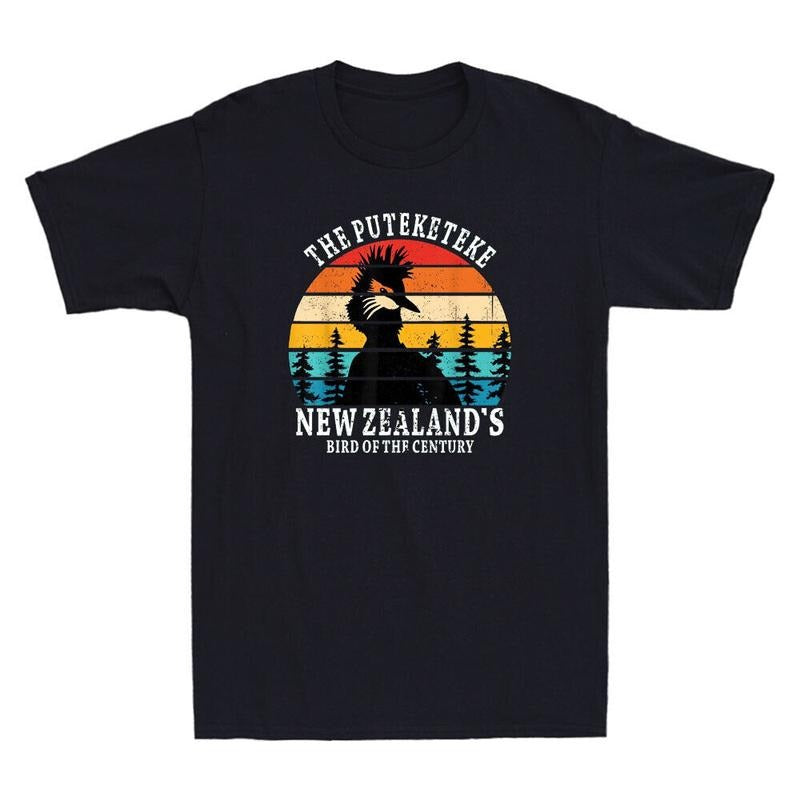 Puteketeke New Zealands Bird Of The Century Funny Bird Lover Retro Mens TShirt Hoodie, Sweatshirt | UrbanDripWear.com
