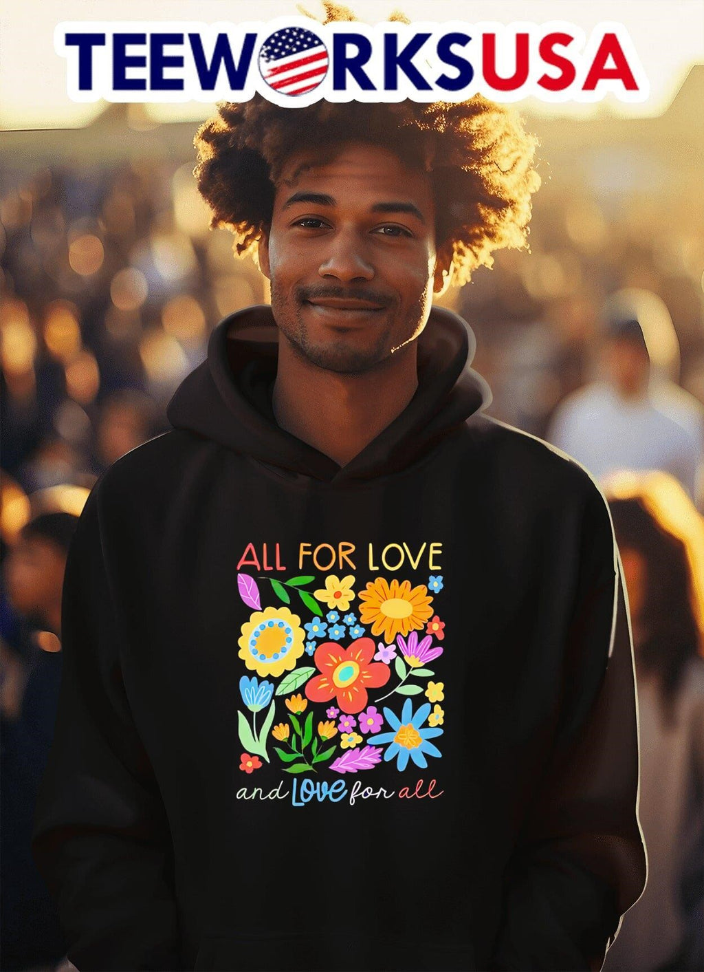 All For Love And Love For All Flowers Shirt