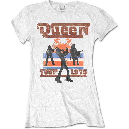QUEEN Attractive T-Shirt, 1976 Tour Silhouettes Style001