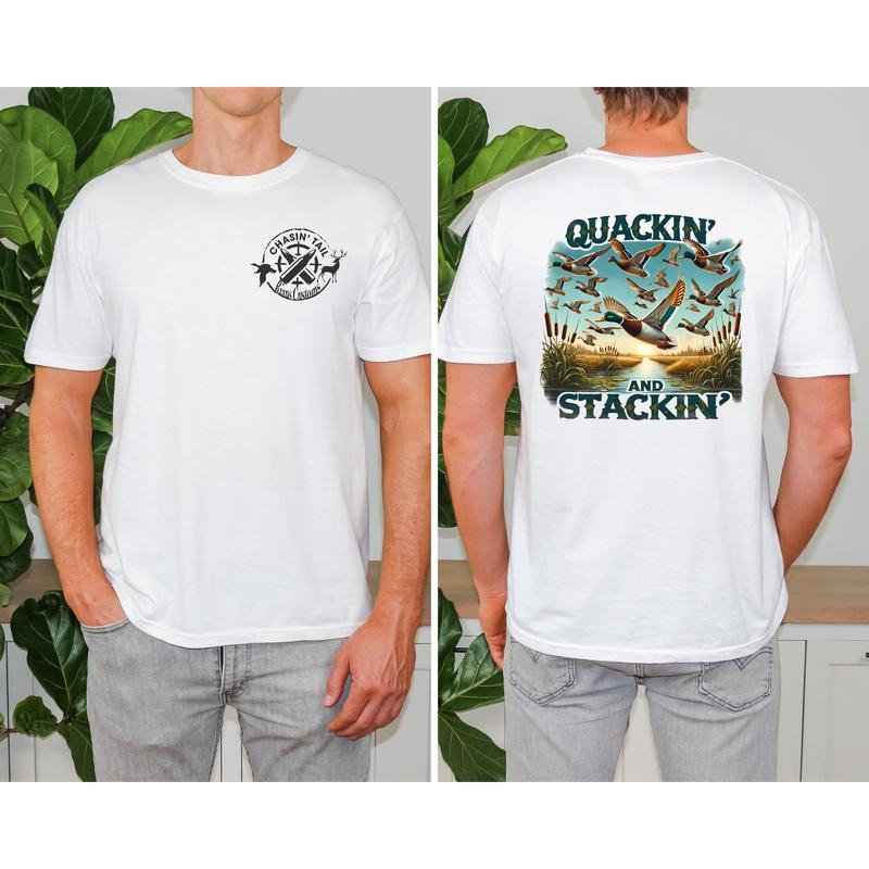 Quackin & Stackin Chasing Tails Mens T-Shirt Casual Classic Hoodie, Sweatshirt | UrbanDripWear.com