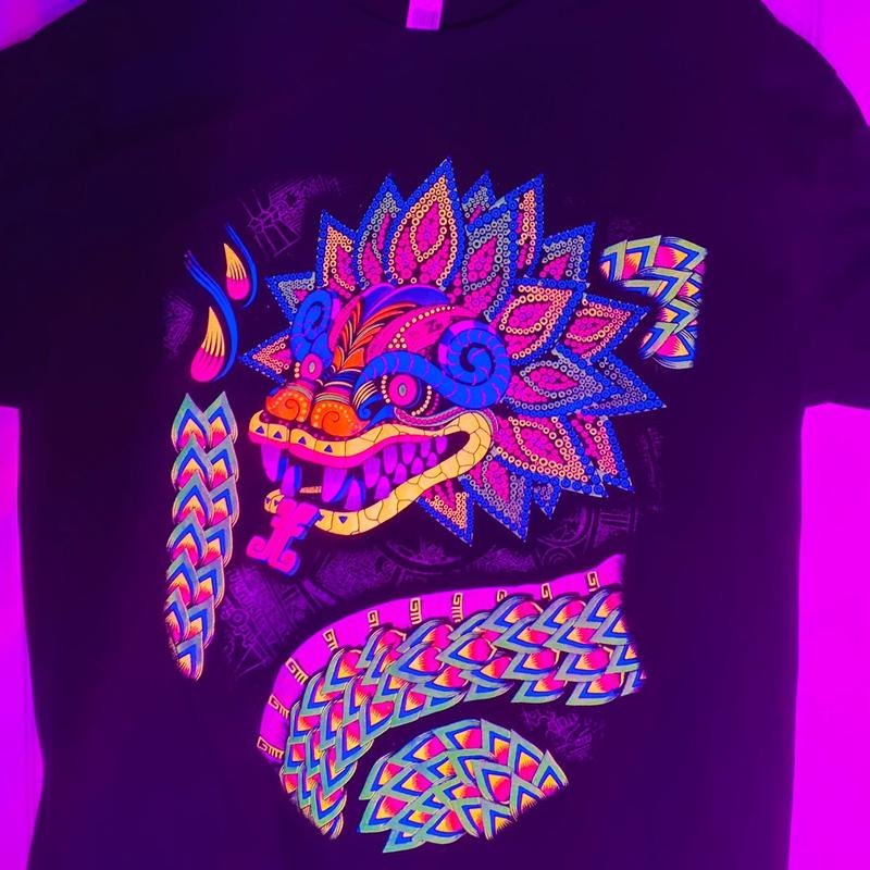 Quetzalcoatl T-shirts Black Cotton Hoodie, Sweatshirt | UrbanDripWear.com
