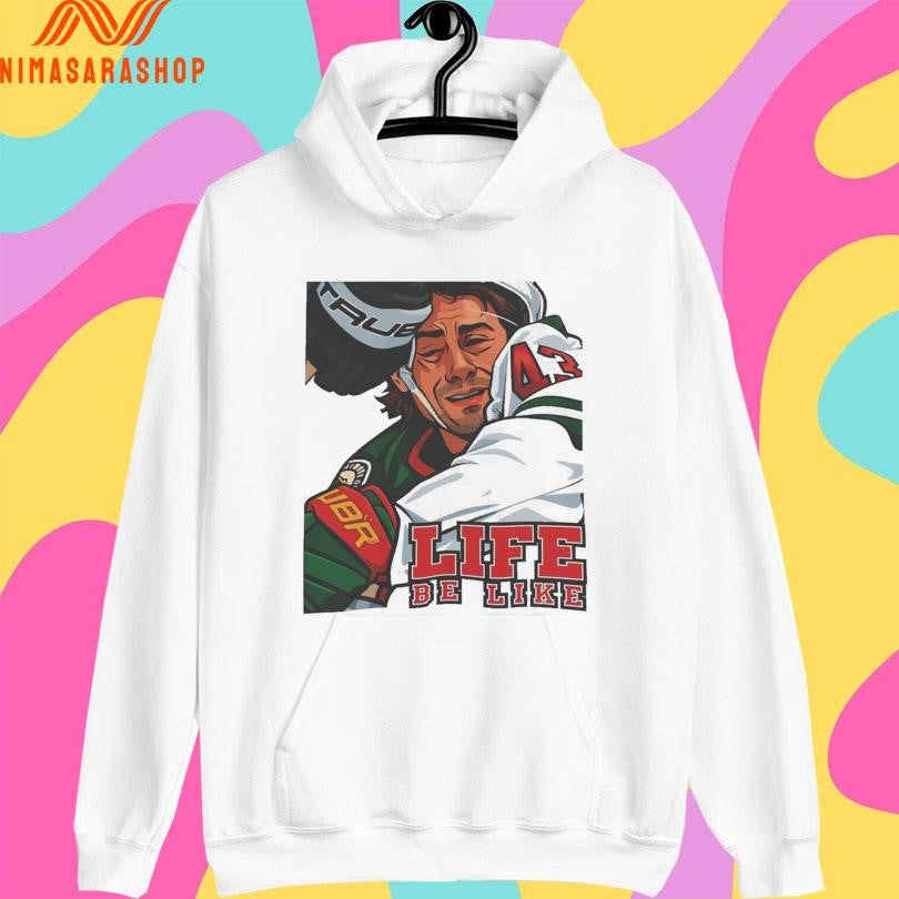 Quinn Hughes Minnesota Wild Life Be Like A Punch In The Face Hockey Graphic Shirts