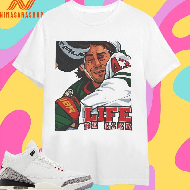 Quinn Hughes Minnesota Wild Life Be Like A Punch In The Face Hockey Graphic Shirts