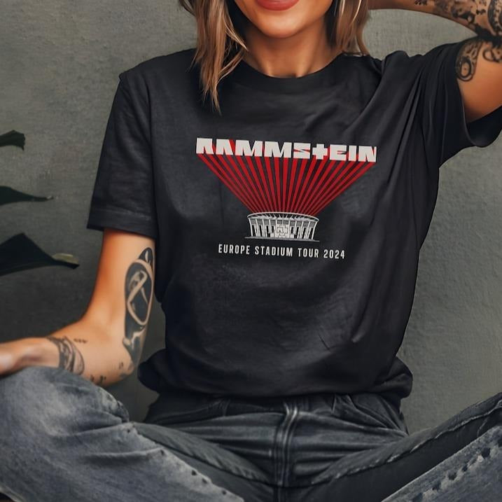 R.Ammstein Shirt, 30th Anniversary 2024 Europe Tour Tee Shirt, Gift For Rock Band Lover, German Rock Classic Tee Shirt,...