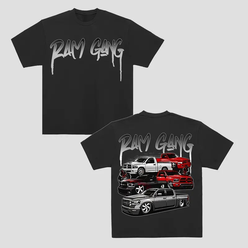 RAM Gang Graphic T Shirt Vintage Men's Cotton Tee Old School RAM Tee Gift for Him Truck Shirt Classic RAM Truck Casual...