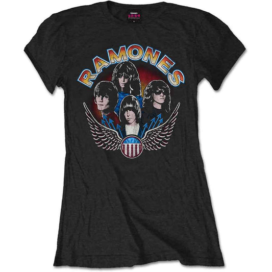 RAMONES Attractive T-Shirt, Vintage Wings Photo Style001