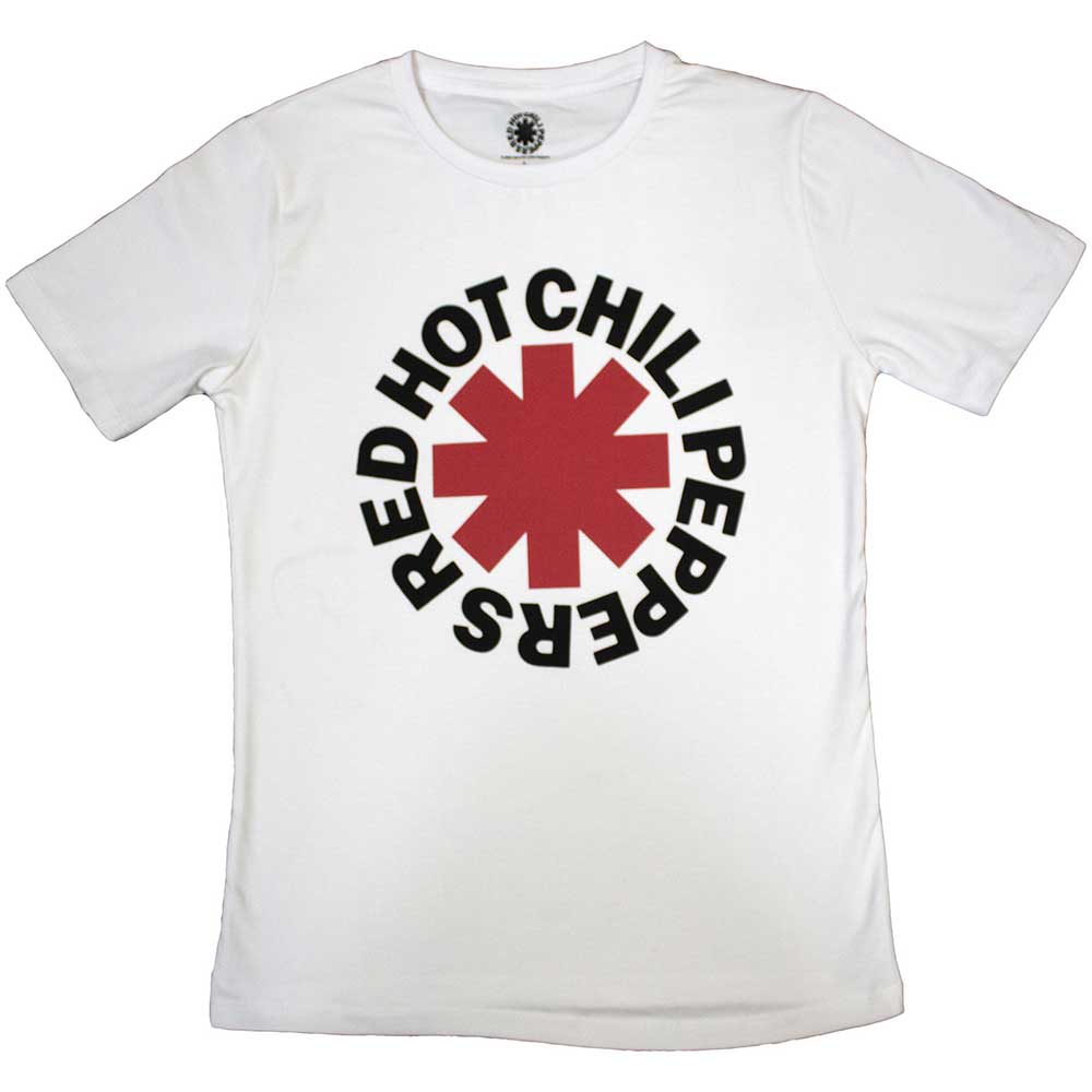 RED HOT CHILI PEPPERS Attractive Ladies T-Shirt, Classic Asterisk Style001
