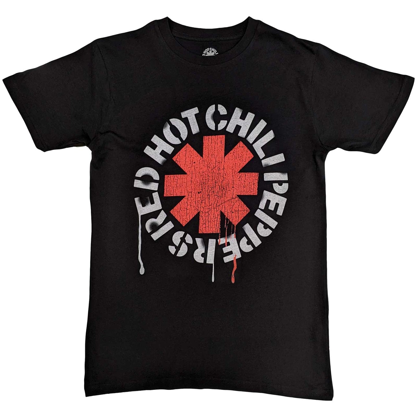 RED HOT CHILI PEPPERS Attractive T-Shirt, Red Asterisk Style001