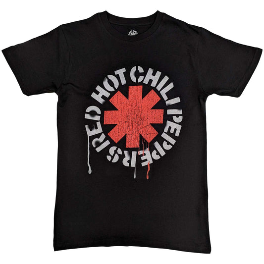 RED HOT CHILI PEPPERS Attractive T-Shirt, Red Asterisk Style001