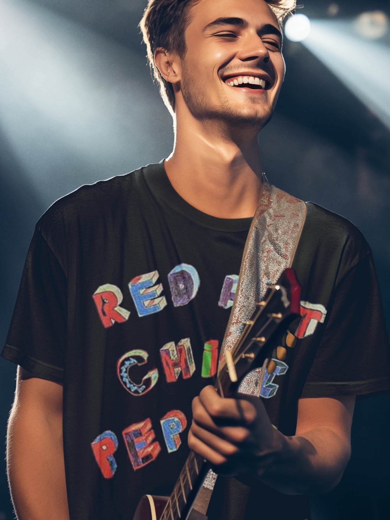 Red Hot Chili Peppers | Official Band T-Shirt | Colourful Letters