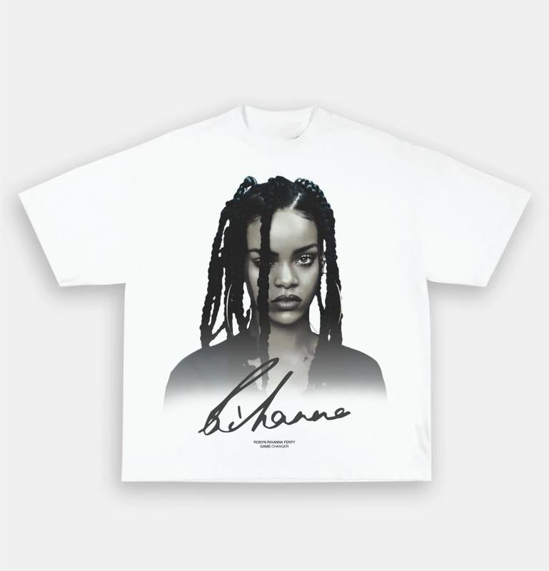 RIHANNA TEE Menswear Top Underwear Man Tshirt Streetwear Tropical Shortsleeve Bestie Crewneck Round Neck Hoodie, Sweatshirt